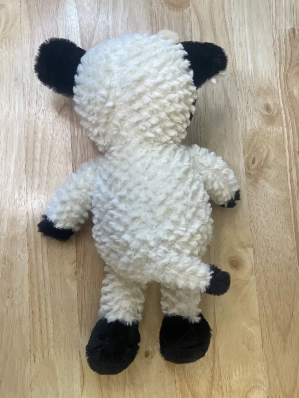 Textured Black & White Cow Stuffed Animal – 13